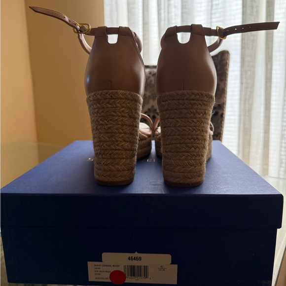 Stuart Weitzman Nudist Espadrille Wedge - Size 10.5 - Picture 5 of 11